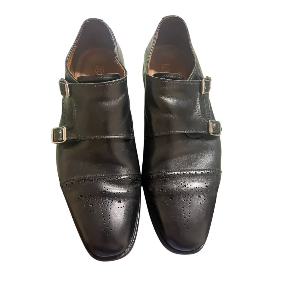 Allen Edmonds St. John's Double Monk Strap Dress Shoes Sz 12D